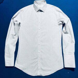White Pinstripe Button Up Shirt